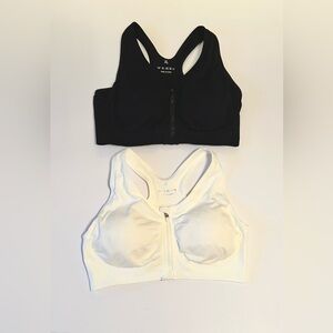 Source Unknown Black and White Sports Bras